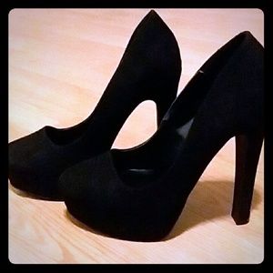 High heeled shoes